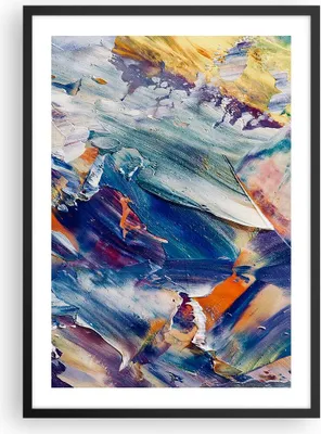 Produktbild von Gerahmtes Poster - Schwarzer Rahmen - Die Farben Farbe Abstraktion - 50x70 cm - Wand Bild - Wanddeko - Wandbilder - Kunstposter - Wandposter - Bilderrahmen - Bilder - Kunstdruck - P2BPA50x70-5113