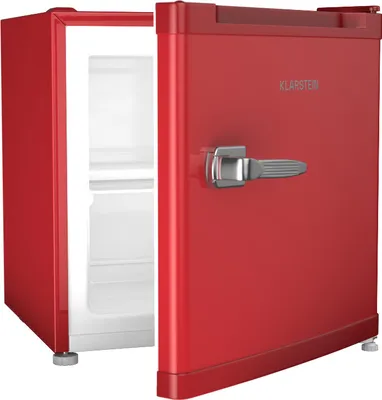 Obrázok produktu pre Klarstein Irene Retro mini mraznička, 31 l, flexibilný rozsah teplôt -24 °C až 10 °C,  C, tichá 38 dB, kompaktný dizajn , mini chladnička/mraznička, červená
