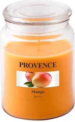 Obrázek produktu pro Provence SVÍČKA VE SKLE 510g, 85-95hod, mango_EXTUTC