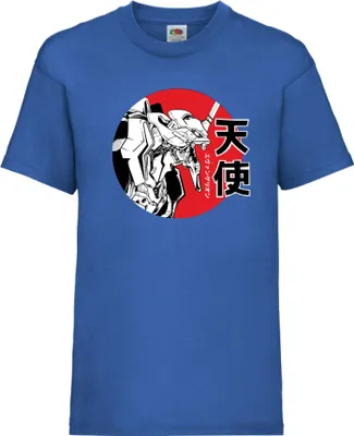 Zdjęcie produktu dla Koszulka Dziecięca Japan Animation Manga Anime Comics Neon Anime Genesis Manga Evangelion Eva 01 Custom Var-040 Neon Anime Genesis Custom, 3-4 Jahr - 104 / Niebieski