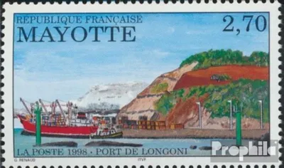Produktbild von Briefmarken Mayotte 1998 Mi 44 (kompl.Ausg.) postfrisch Hafen
