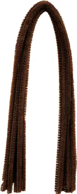 Produktbild von Pfeifenputzer Chenilledraht dunkelbraun, 10 St. á 50 cm, D: 8 mm