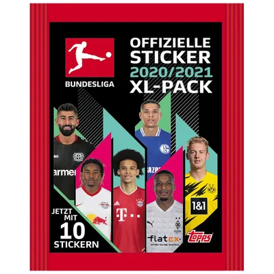 Produktbild von Topps Bundesliga Sammelsticker 2020/21 - 1 Tüte
