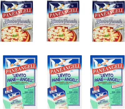 Produktbild von 3x Paneangeli Hefe Scheibe Degli Angeli Hefe – 10 Stück + 3x PaneAngeli Hefe MastroFornaio, 3 x 7 g