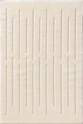 Produktbild von benuta Teppich Wohnzimmer Elvy Creme 250x350 cm Wohnzimmerteppich Rechteckig Muster Kurzflor Flauschig Weich