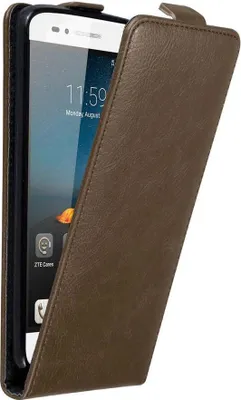 Produktbild von Cadorabo Hülle für ZTE Blade A612 Schutz Hülle in Braun Flip Etui Handyhülle Case Cover