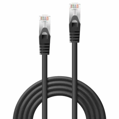 Produktbild von Lindy 48380, 0,5 m, Cat5e, F/UTP (FTP), RJ-45, RJ-45, Schwarz
