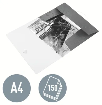 Produktbild von Leitz WOW, A4, Polypropylen (PP), Blau, Metallisch, Porträt, 150 Blätter, 235 mm