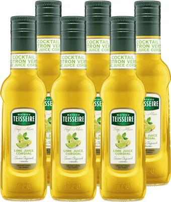 Immagine prodotto di Sciroppo per bevande Teisseire Succo di lime cordiale 0,25L (confezione da 6)