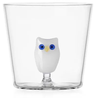 Tumbler Uil 30 cl Borosilikatglas handgefertigt Animal Farm