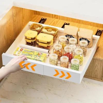 Obrázek produktu pro Výsuvná zásuvka - Organizace - 1 kus - Uhlíková ocel - 42 cm