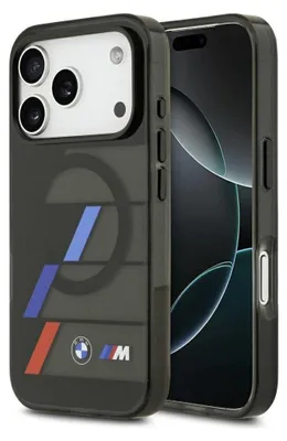 Zdjęcie produktu dla Etui BMW M IML Metal Buttons Tricolor MagSafe do iPhone 17 Pro