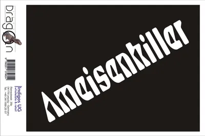 Produktbild von Aufkleber / Autoaufkleber - JDM / Die cut / Auto / OEM - Ameisenkiller - 210x40 mm silber - Heckscheibe / Heckscheibenaufkleber