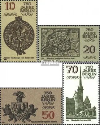 Produktbild von Briefmarken DDR 1986 Mi 3023-3026 (kompl.Ausgabe) postfrisch 750 Jahre Berlin (I)