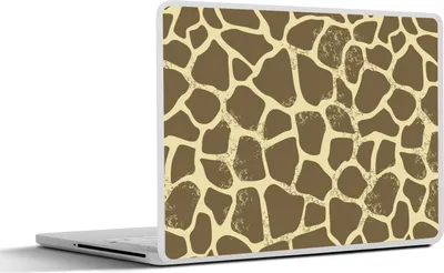 Produktbild von MuchoWow® Laptop Aufkleber Sticker Cover Muster - Giraffe - Fell 40x30 cm - Laptop Dekoration - Selbstklebend