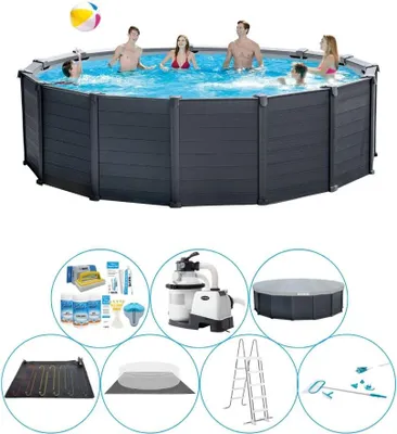 Obrázok produktu pre Bazénová súprava - Intex Graphite Grey 478x124 cm