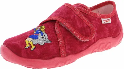 Produktbild von Superfit Mädchen Hausschuh Größe 33, pink, aus Textil mit Klettverschluss