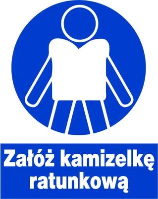 Obrázok produktu pre ZNO-31 Zdravotné a bezpečnostné označenie - Noste záchrannú vestu