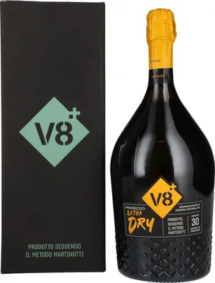 Produktbild von V8+ SANDRO Prosecco Extra Dry DOC 11% Vol. 1,5l in Geschenkbox