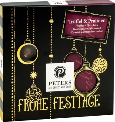Zdjęcie produktu dla Peters Frohe Festtage praliny truflowe 16 sztuk z czekoladą 200g