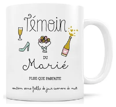 Keramiktasse "Bräutigam mehr als perfekt" 9,5 cm, 1 Stück
