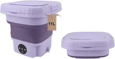 Productafbeelding van Famanu Mini-wasmachine, draagbaar - Opvouwbare wasmachine met een capaciteit van 11 liter