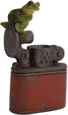 Produktbild von Keramikfigur Frosch Paul der Feurige, 7 cm, grün-braun