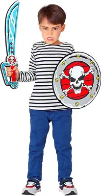 Produktbild von WIDMANN Piratensäbel & Schild aus Schaumstoff 52cm