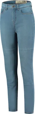 Imagen del producto de Pantalones vaqueros para motocicleta para mujer Rusty Stitches, color azul, talla 38