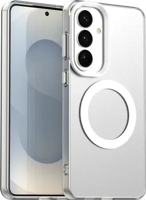Immagine prodotto di Custodia MagSafe per Samsung Galaxy S26 Plus, design Candy, in TPU e PC, bianca
