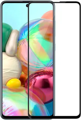 Produktbild von Gehärtetes Glas Mocolo TG+ Full Glue für Galaxy M51, schwarzer Rahmen