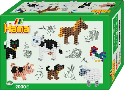 Produktbild von Hama Beads 3509, Bastelset für Kinder, 5 Jahr(e), PVC, Mehrfarbig, 2001 Stück(e)