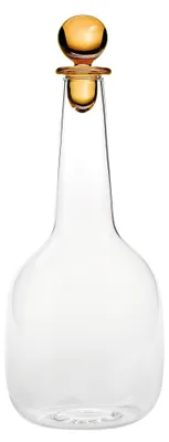 Immagine prodotto di Zafferano Bottiglia Bilia in vetro borosilicato colore Giallo oro, design artigianale raffinato per tavola elegante e minimalista, serie Bilia