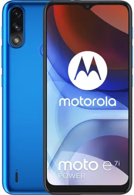 Produktbild von Motorola moto e7i power, 16,5 cm (6.5"), 2 GB, 32 GB, 13 MP, Android 10 Go edition, Blau