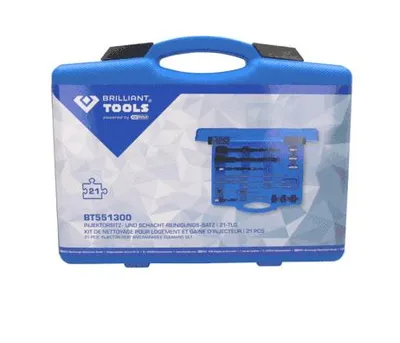 Immagine prodotto di BRILLIANT TOOLS Set per la pulizia di sedi di iniettori e pozzetti 21 pezzi - BT551300