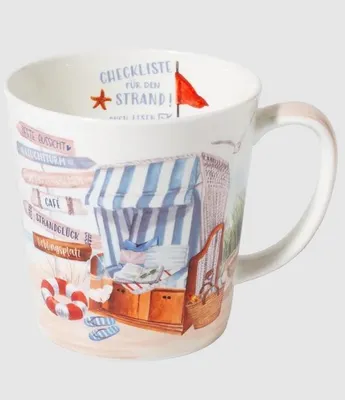 Produktbild von Kaffeebecher Lieblingsplatz Strandkorb, Kaffeetasse Tassen Teetassen, Meer
