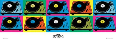 Produktbild von Steez, Fun Decks Retro Plakat Poster Türposter