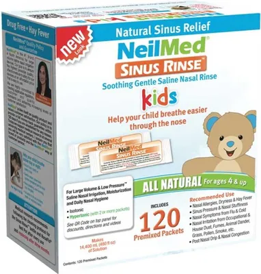 Obrázek produktu pro Nosní výplach Sinus Rinse, pro děti, izotonický, 120 náhradních sáčků