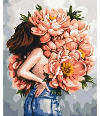 Zdjęcie produktu dla Malowanie po numerach Zagadka piwonii 40 x 50 cm