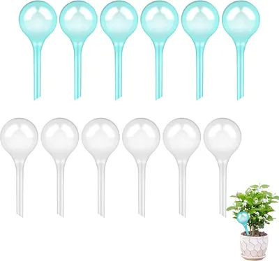 Produktbild von Bewässerungskugeln 13x5 cm, 12 Stück, 70 ml, PVC, für Zimmerpflanzen