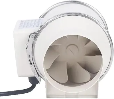 Obrázok produktu pre Ventilátor s integrovaným odsávačom, vysoký prietok vzduchu, tichá prevádzka, BIELY