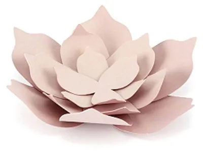 Produktbild von 3 Papierblumen Rosa 10 cm DIY Set - Einheitsgröße