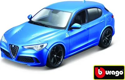 Produktbild von Bburago 1:24 Alfa Romeo Stelvio blau 18-21086