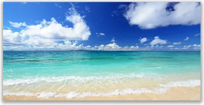 Produktbild von Glasbilder 120x60 Wandbild Druck auf Glas Meer Landschaft