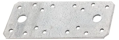 Zdjęcie produktu dla Alberts 849252 Łącznik płaski, ocynkowany metodą Sendzimira, 133 x 55 mm, zestaw 60 sztuk