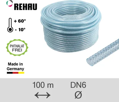 Produktbild von REHAU Industrieschlauch Raufilam-E 6,0/3,0 - 100m