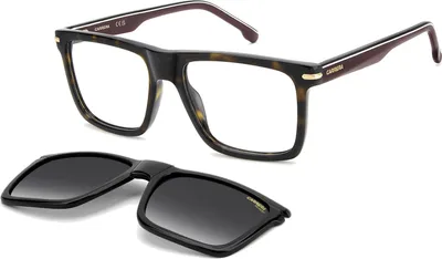 Produktbild von Carrera CA 387/C HAVANA/  GREY SHADED POLARIZED CLIP ON 56/18/145 Herrenbrillen Brillen