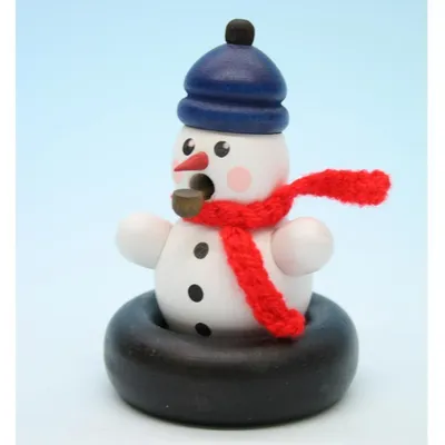 Produktbild von Räucherfigur Schneemann Snowtubi weiß Höhe 8cm NEU