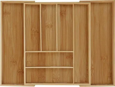 Produktbild von Famanu Besteckkasten ausziehbar - Bambus - 35 - 57,5 cm