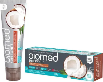 Image de Dentifrice Biomed Superwhite Splat agent blanchissant huile de noix de coco (100 g)